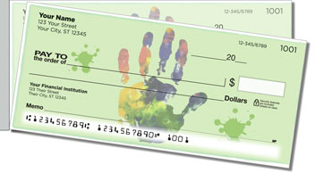 Hand & Footprint Side Tear Personalized Checks