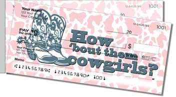 Rodeo Cowgirl Side Tear Theme Checks