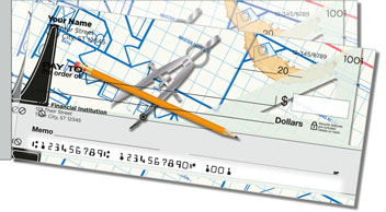 Drafting Side Tear Personalized Checks