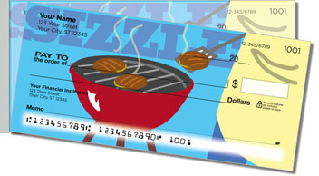 BBQ Grilling Side Tear Personalized Checks