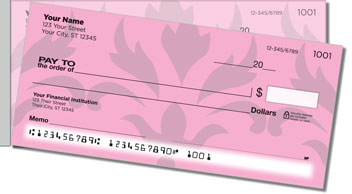 Pink & Black Side Tear Design Checks