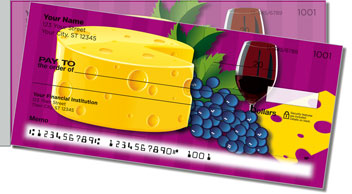 Wine & Cheese Side Tear Theme Checks