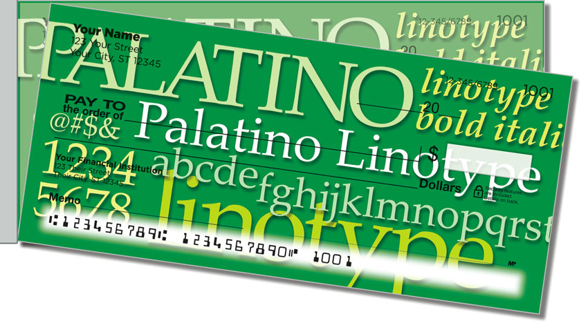Pick a  Font Side Tear Personal Checks