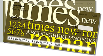 Pick a  Font Side Tear Personalized Checks