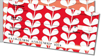 Plant Silhouette Side Tear Personalized Checks