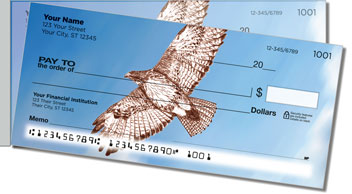 Red-Tailed Hawk Side Tear Design Checks
