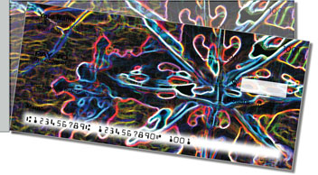 Snowflaked Side Tear Personalized Checks