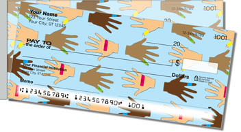 Band Aid Side Tear Design Checks