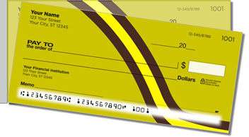 Curved Line Side Tear Personalized Checks