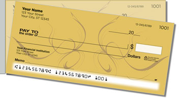 Artistic Tattoo Side Tear Personalized Checks