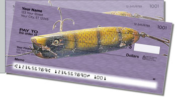 Lucky Fishing Lure Side Tear Design Checks