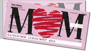I Love Mom Side Tear Design Checks