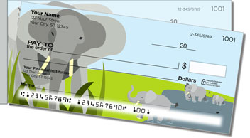 Elephant Side Tear Design Checks