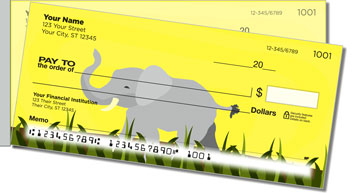Elephant Side Tear Personalized Checks