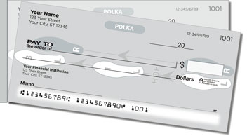 Dance Step Side Tear Personalized Checks