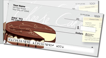 Pie Recipe Side Tear Personalized Checks