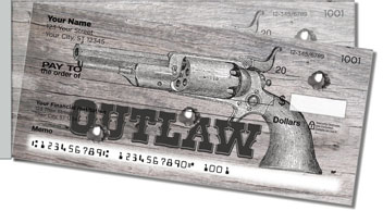 Vintage Gun Side Tear Personalized Checks