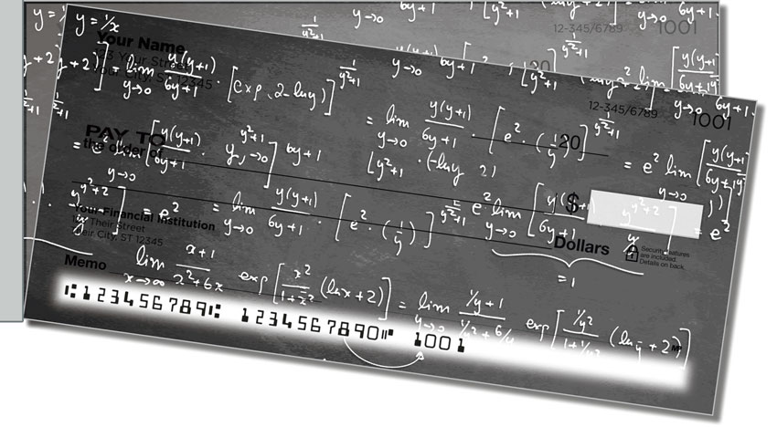 Math Equation Side Tear Checks
