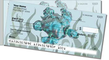 Whale & Turtle Side Tear Personalized Checks