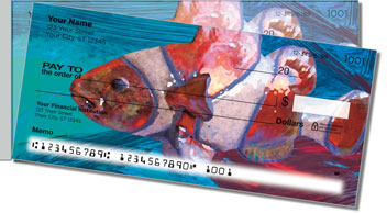 Painted Clown Fish Side Tear Design Checks