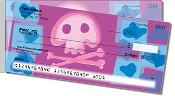 Cute Skull & Crossbones Side Tear Theme Checks