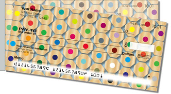 Colored Pencil Side Tear Theme Checks
