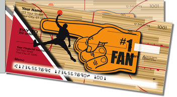 Red & Black Basketball Side Tear Design Checks