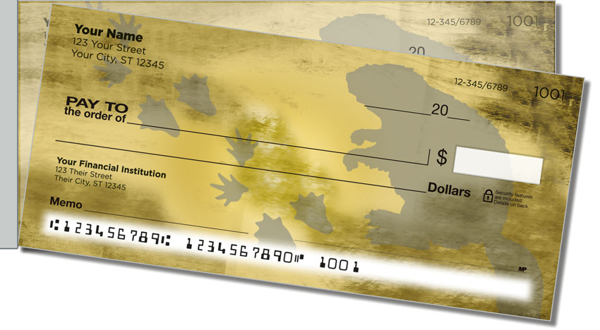 Animal Track Side Tear Personal Checks