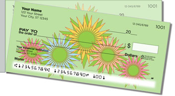 Retro Sunflower Side Tear Design Checks