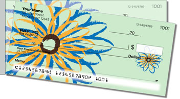 Flower Sketch Side Tear Design Checks