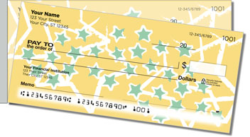 Star Sketch Side Tear Personalized Checks