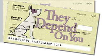 Animal Adoption Side Tear Personalized Checks