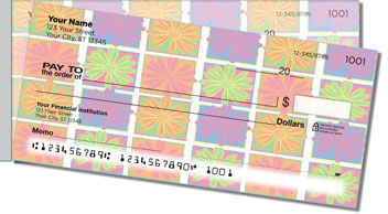 Retro Art Side Tear Personalized Checks