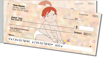 Cute Baby Side Tear Design Checks