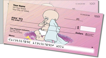 Cute Baby Side Tear Personalized Checks
