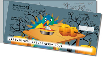 Thanksgiving Side Tear Personalized Checks
