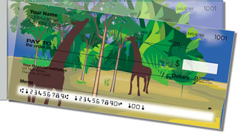 Safari at Sunset Side Tear Theme Checks