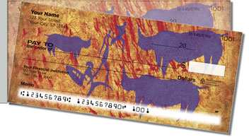 Cave Painting Side Tear Design Checks