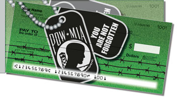 POW MIA Side Tear Design Checks