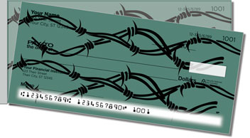 Barbed Wire Side Tear Design Checks