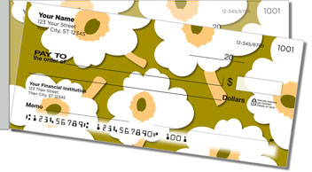 Big Floral Side Tear Personalized Checks