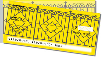 Wrought Iron Fence Side Tear Theme Checks