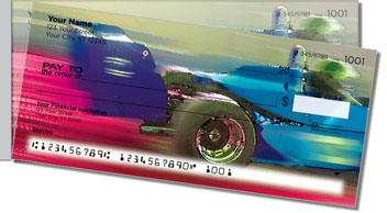 Car Racing Side Tear Personalized Checks