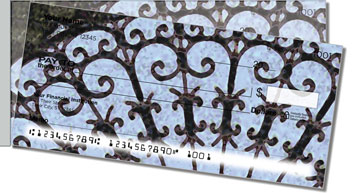 Artistic Iron Side Tear Personalized Checks