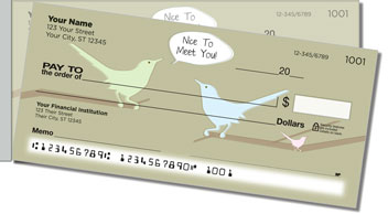 Cute Greeting Side Tear Personalized Checks