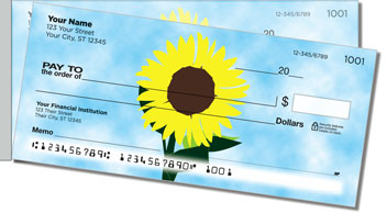 Sunflowers of Peace Side Tear Design Checks
