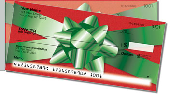 Christmas Bow Side Tear Design Checks