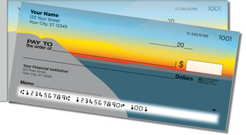 Striking Sunset Side Tear Design Checks