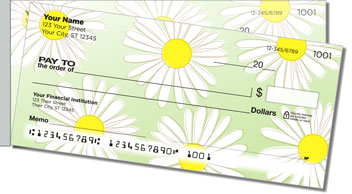 Daisy Design Side Tear Personalized Checks