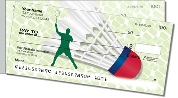 Badminton Side Tear Personalized Checks